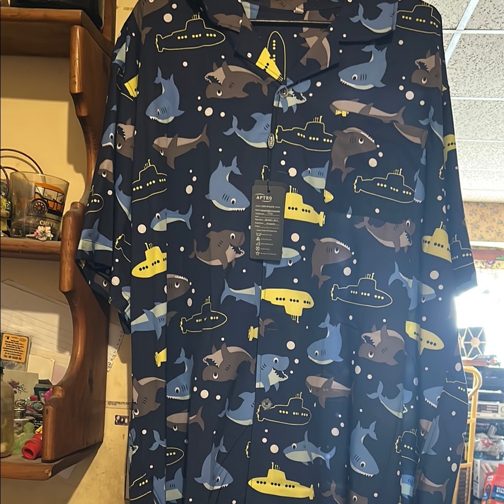 Shark print shirt